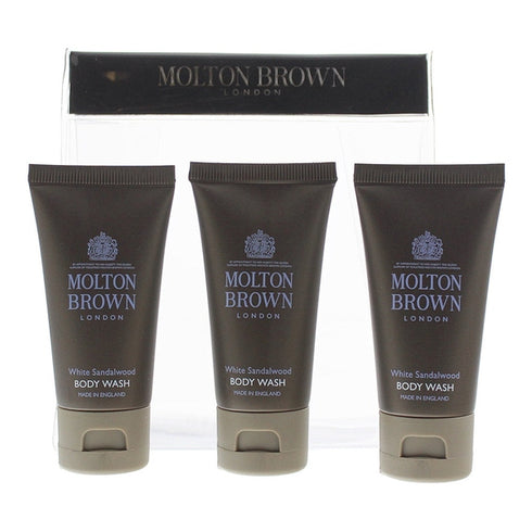 Molton Brown White Sandalwood Body Wash Gift Set 3 x 30ml
